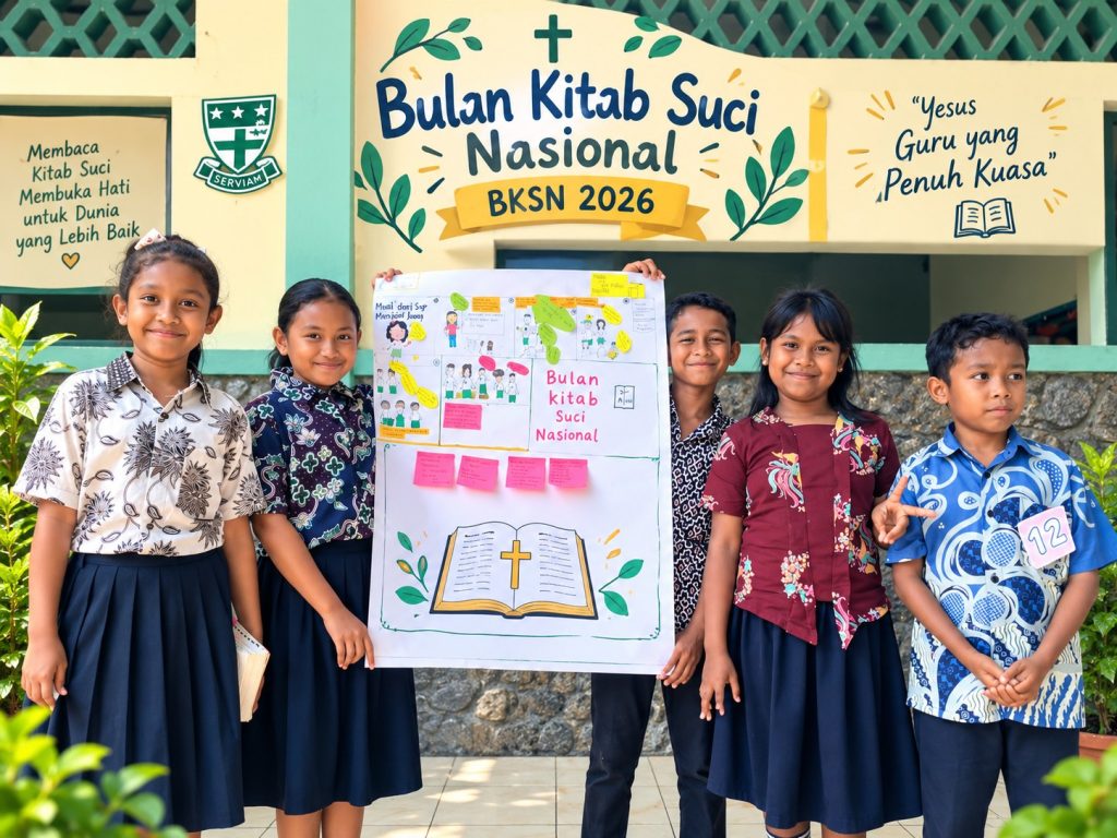 Dari Kolase hingga Komik Kitab Suci, Kreativitas Siswa SDK Santa Ursula Ende Menghidupkan BKSN 2026